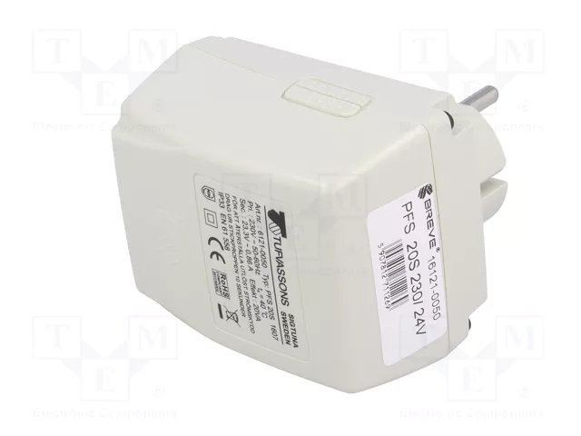 BREVE TUFVASSONS PFS20S/24V Alimentador de transformador 20W 24V AC