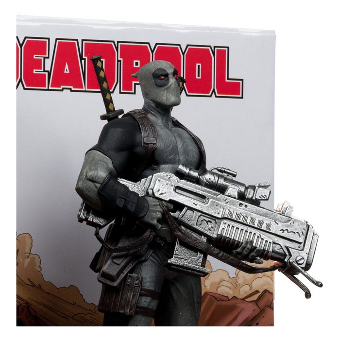 Marvel Collection Estatua PVC 1/6 Deadpool (Deadpool #1)(Grey Suit Chase) 27 cm