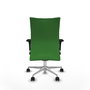 PIQUERAS Y CRESPO Silla Albacete Confidente Verde con Mecanismo Sincro y Base de Aluminio