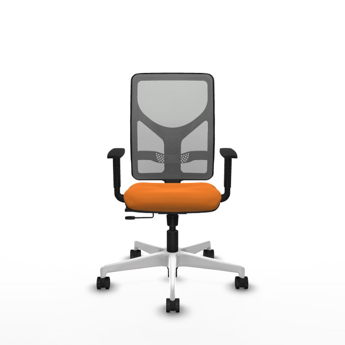 PIQUERAS Y CRESPO Silla de oficina Motilla Naranja y Gris PIQUERAS Y CRESPO Silla de oficina Motilla Naranja y Gris
