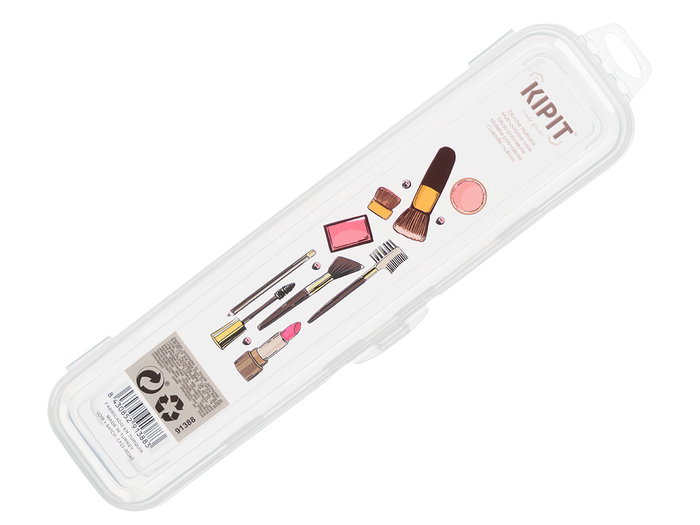 Kipit Estuche Multiuso Maquillaje Transparente 6.2x25x4.3 cm (Set de 48)