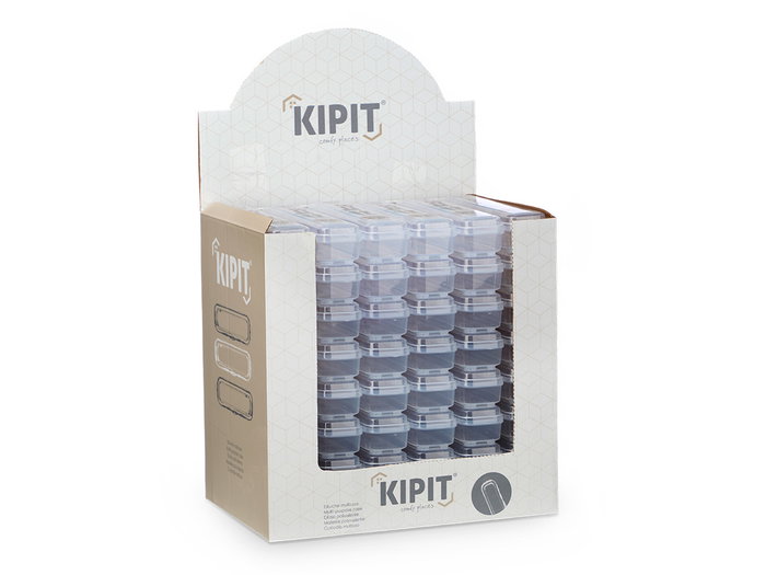 Kipit Estuche Multiuso Maquillaje Transparente 6.2x25x4.3 cm (Set de 48)