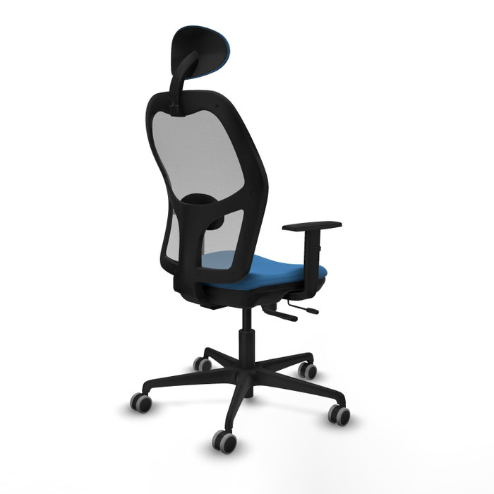 PIQUERAS Y CRESPO Silla de oficina Jorquera con mecanismo Sincro/Traslack, Azul claro y Gris PIQUERAS Y CRESPO Silla de oficina Jorquera con mecanismo Sincro/Traslack, Azul claro y Gris