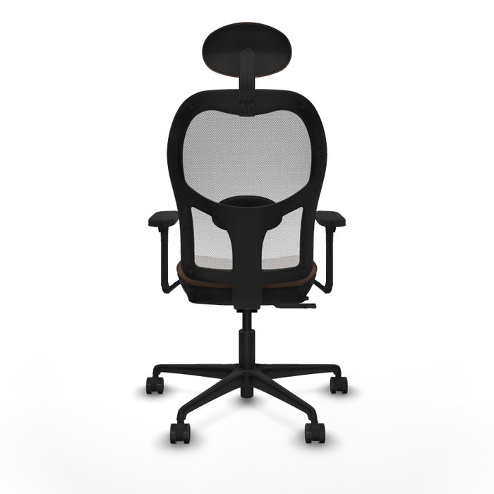 PIQUERAS Y CRESPO Silla de oficina Jorquera con mecanismo Sincro/Traslack, Marrón y Blanco PIQUERAS Y CRESPO Silla de oficina Jorquera con mecanismo Sincro/Traslack, Marrón y Blanco
