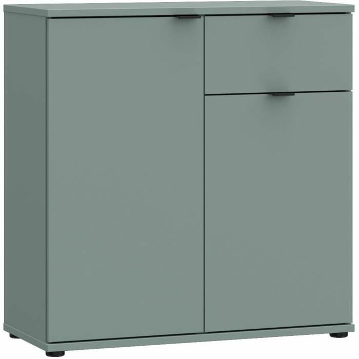 Aucune Aparador GANYMEDE de 2 puertas y 1 cajón - Salvia Aucune Aparador GANYMEDE de 2 puertas y 1 cajón - Salvia