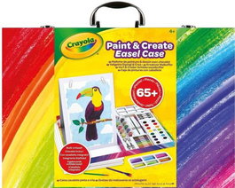 CRAYOLA Maletín del Pintor Arcoíris con Caballete, 65 piezas