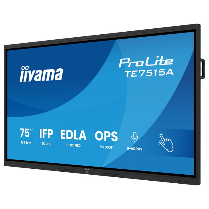 Iiyama TE7515A-B2AG Pantalla Táctil de 75 Pulgadas 4K Android 14