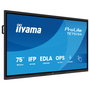 Iiyama TE7515A-B2AG Pantalla Táctil de 75 Pulgadas 4K Android 14