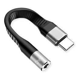 ROLINE 12.03.3241 Adaptador USB Type C a 3,5 mm Negro