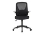 Q-connect Silla de Oficina Terni Malla Ajustable Reposabrazos Negro Cuerpo Negro - Altura Max 1050 mm, Ancho 500 mm, Profundidad 480 mm