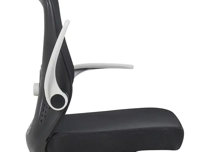 Q-connect Silla de Oficina Terni Malla Ajustable Reposabrazos Negro Cuerpo Negro - Altura Max 1050 mm, Ancho 500 mm, Profundidad 480 mm