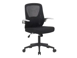 Q-connect Silla de Oficina Terni Malla Ajustable Reposabrazos Negro Cuerpo Negro - Altura Max 1050 mm, Ancho 500 mm, Profundidad 480 mm