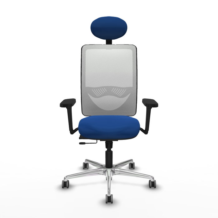 PIQUERAS Y CRESPO Silla de oficina Zulema Azul y Blanco con Mecanismo Sincro/Traslack PIQUERAS Y CRESPO Silla de oficina Zulema Azul y Blanco con Mecanismo Sincro/Traslack