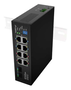 Lanberg ILGE-8P-2S-120 Switch No administrado Fast Ethernet PoE 1U Negro