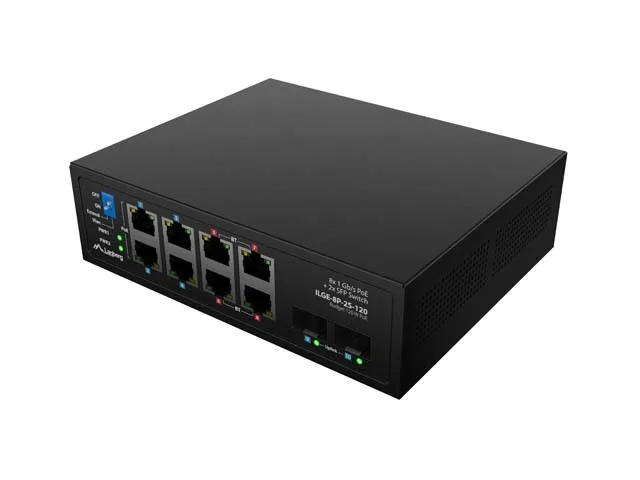 LANBERG Switch Industrial PoE 4xBT 4xAT 2xSFP DIN Gigabit Ethernet sin gestión