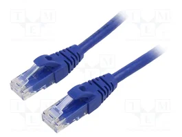 QOLTEC Patch Cord Cat 6 U/UTP Azul 1m