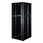ROLINE 26.21.0216 Bastidor de Red Independiente de 19 Pulgadas, 42U, 800 x 800 x 2010 mm, Peso Máx. 600 kg, Puertas de Cristal Negro