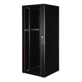 ROLINE 26.21.0216 Bastidor de Red Independiente de 19 Pulgadas, 42U, 800 x 800 x 2010 mm, Peso Máx. 600 kg, Puertas de Cristal Negro