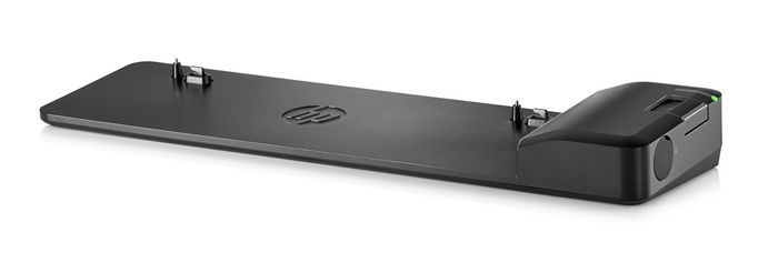 HP 2013 UltraSlim Docking Station para Portátiles EliteBook, Expansión de Conectividad con USB 3.0 y Puertos DisplayPort/VGA
