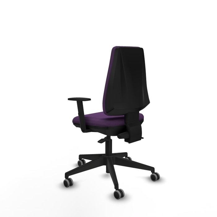 PIQUERAS Y CRESPO Silla de oficina Elche, Mecanismo Asincro, Tela Morada PIQUERAS Y CRESPO Silla de oficina Elche, Mecanismo Asincro, Tela Morada