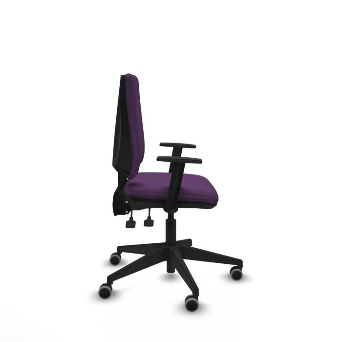 PIQUERAS Y CRESPO Silla de oficina Elche, Mecanismo Asincro, Tela Morada PIQUERAS Y CRESPO Silla de oficina Elche, Mecanismo Asincro, Tela Morada