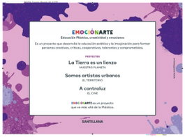 SANTILLANA, PLASTICA Y VISUAL 5 PRIMARIA CUADERNO CON FICHA EMOCION MORADO - ANT/(19).PLASTICA 5ºPRIM.*EMOCIONARTE* (+FICHA MORADO)