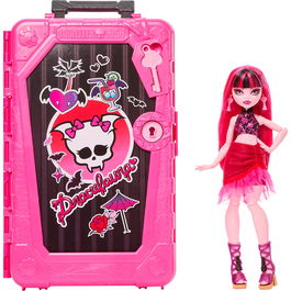 Mattel Muñeca Monster High Skulltimate Secrets Series 7 Draculaura con más de 19 Sorpresas