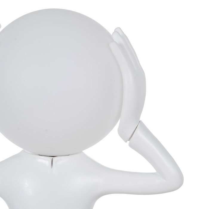 Lámpara Mesa Figura Blanco Resina 27 X 18 X 52,50 cm