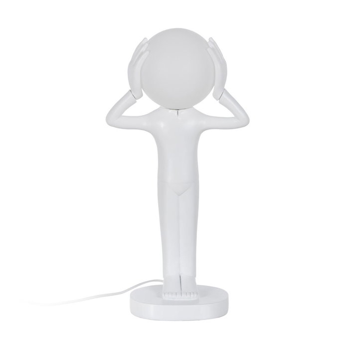 Ixia Lámpara de Mesa Figura Blanco Resina