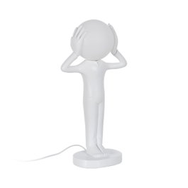 Ixia Lámpara de Mesa Figura Blanco Resina