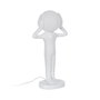 Ixia Lámpara de Mesa Figura Blanco Resina