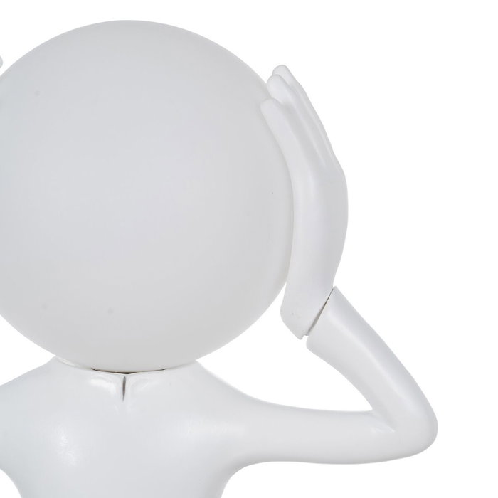 Ixia Lámpara de Mesa Figura Blanco Resina