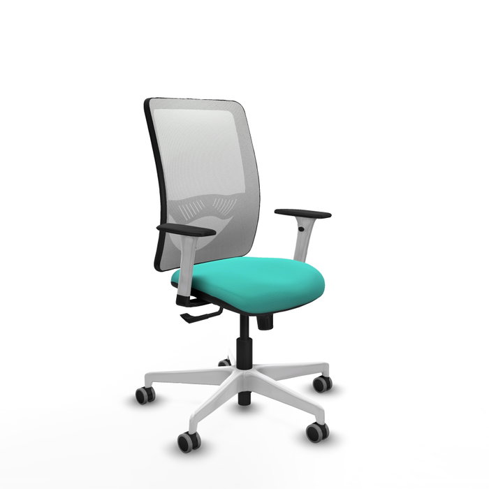 PIQUERAS Y CRESPO Silla de oficina Zulema Turquesa y Blanco PIQUERAS Y CRESPO Silla de oficina Zulema Turquesa y Blanco