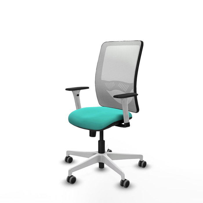 PIQUERAS Y CRESPO Silla de oficina Zulema Turquesa y Blanco PIQUERAS Y CRESPO Silla de oficina Zulema Turquesa y Blanco
