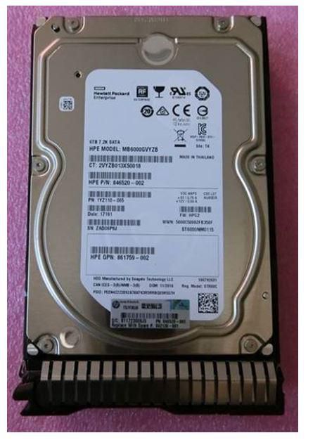 HP Hewlett Packard Enterprise 6TB 6G SATA 7.2K rpm LFF 512e Disco Duro Interno