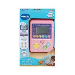 Vtech V-POCKET MI CONSOLA EDUCATIVA ROSA - Juego educativo portátil para niños - Idioma francés