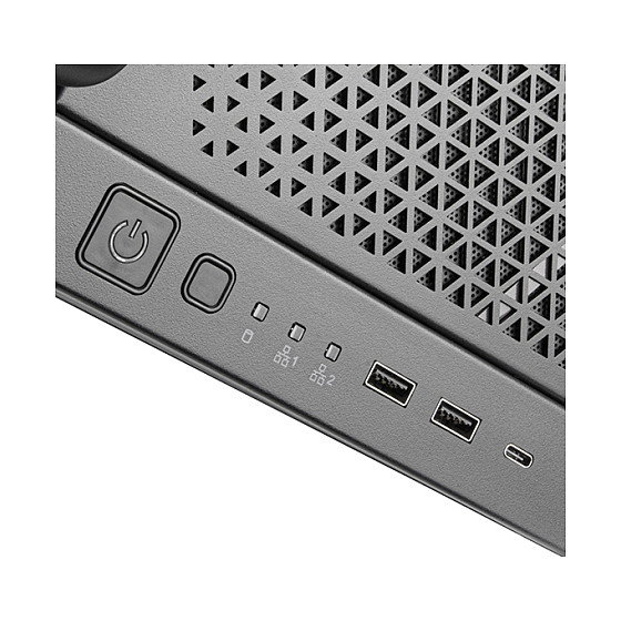 Silverstone RM51 Rack-Montage Servidor 5U Negro ATX, micro ATX, Mini-ITX Acero