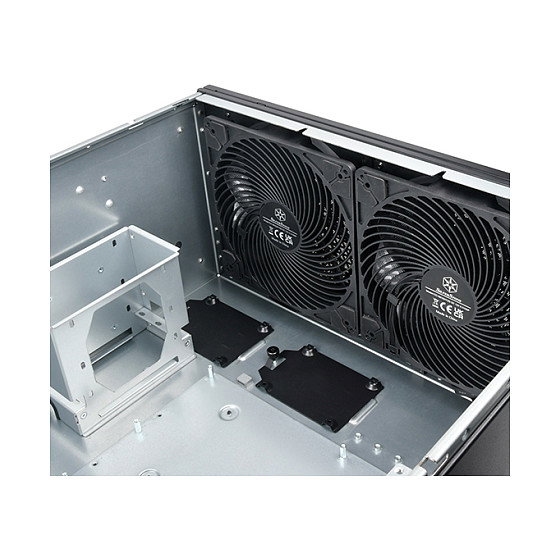 Silverstone RM51 Rack-Montage Servidor 5U Negro ATX, micro ATX, Mini-ITX Acero