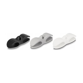 DeLOCK 18443 Organizador de cables con 3 pasacables autoadhesivos, juego de 3 piezas