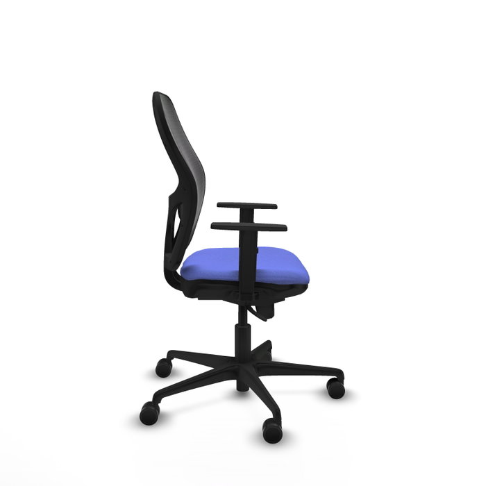 PIQUERAS Y CRESPO Silla de oficina Jorquera con mecanismo Sincro, Tela Azul claro y Malla Negro