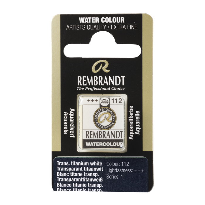 Rembrandt Acuarela Pastilla Blanco Titanio Transparente 112 Rembrandt Acuarela Pastilla Blanco Titanio Transparente 112