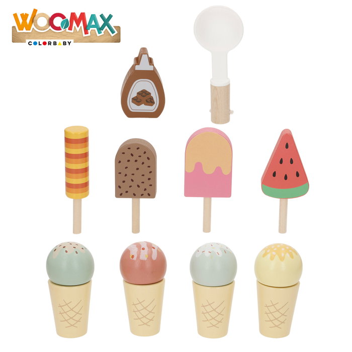 WOOMAX Set de Heladería de Madera 3 WOOMAX Set de Heladería de Madera 3