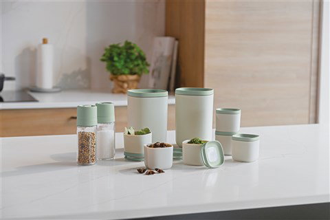 Berghoff 3950403 Molinillos de Sal y Pimienta Balance, Mecanismo de Cerámica Ajustable, Hechos de Plásticos Reciclados, Juego Imprescindible para Cocina Berghoff 3950403 Molinillos de Sal y Pimienta Balance, Mecanismo de Cerámica Ajustable, Hechos de Plásticos Reciclados, Juego Imprescindible para Cocina