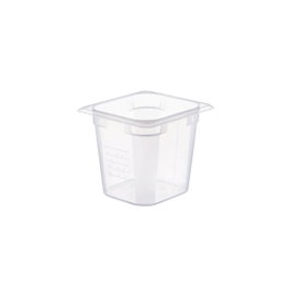 ARAVEN Cubeta Transparente GN 1/6 de 2,3 L