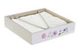 DKD Home Decor Servilletero BLOOM 2021 Multicolor en MDF y Metal, Pack de 4