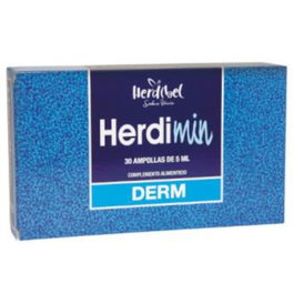 HERDIBEL Derm Piel 30Amp Complemento Alimenticio para la Piel con Zinc 30 Ampollas
