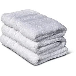 Lovely Home Juego de 3 toallas 50x100 cm - Blanco