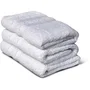 Lovely Home Juego de 3 toallas 50x100 cm - Blanco