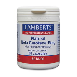 Lamberts Betacaroteno Natural 15mg 90 Cápsulas
