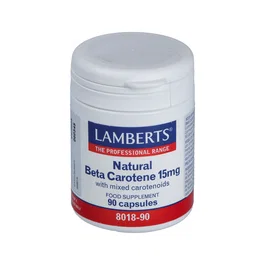 LAMBERTS Betacaroteno Natural 15 mg, 90 cápsulas